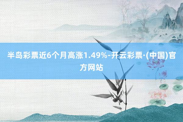 半岛彩票近6个月高涨1.49%-开云彩票·(中国)官方网站