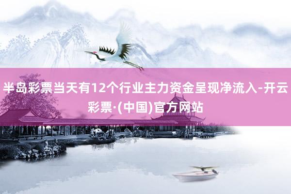 半岛彩票当天有12个行业主力资金呈现净流入-开云彩票·(中国)官方网站