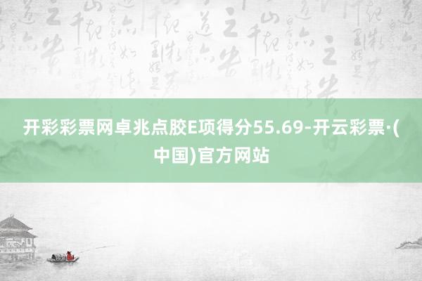 开彩彩票网卓兆点胶E项得分55.69-开云彩票·(中国)官方网站